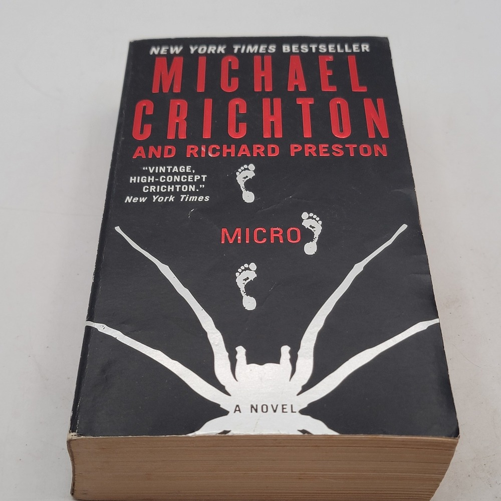 Michael Crichton Micro Paperback First Harper Premium Printing Thriller Good